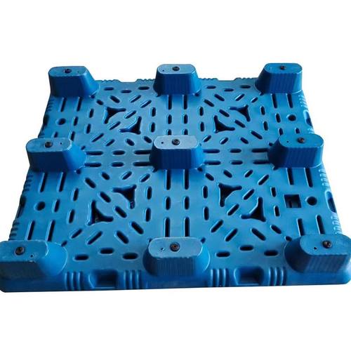 九角吹塑托盘仓库栈板垫仓板九物流板垫板塑胶脚平板板防潮卡托盘