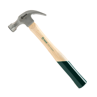 Sata世达羊角锤玻璃纤维短柄家用高碳钢木工胡桃木柄榔头钉锤