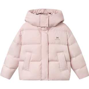 巴拉巴拉女童羽绒服中大童宝宝韩版加厚外套冬装新款童装儿童连帽