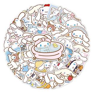 100张可爱玉桂狗儿童贴纸大耳狗卡通涂鸦diy装饰玩具文具盒水杯笔记本保温杯电动车手机iPad防行李箱水贴画