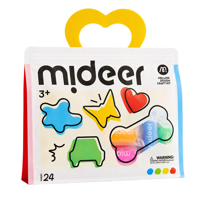 mideer弥鹿儿童橡皮泥手工DIY24色麦乐彩泥造型玩具生日小礼物