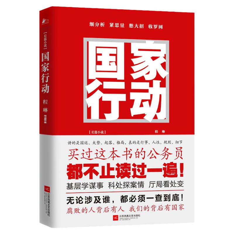 【正版包邮】国家行动 程琳著 张译主演同名电视剧原著小说长篇反腐刑侦 人民的名义天局同类 官场小说现当代文学畅销书籍排行榜