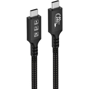 USB4雷电4数据线Thunderbolt4高清8k显示器音视频投屏高速传输线