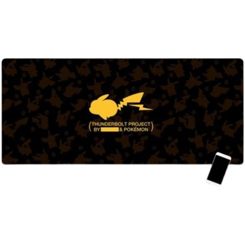 皮卡丘精灵宝可梦小精灵超大号锁边游戏鼠标垫电脑键盘防滑书桌垫