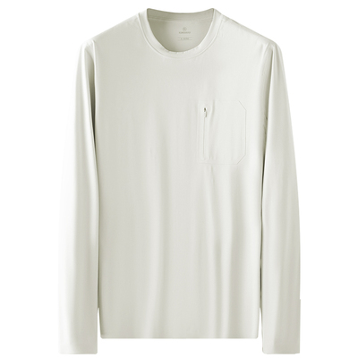 冬季厚款圆领长袖T恤男