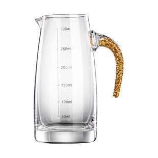 容山堂水晶玻璃白酒分酒器家用高档分酒壶白酒酒具带刻度酒壶