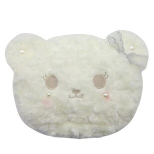 软妹lolita玩偶包毛绒熊头斜挎包女可爱毛毛包洛丽塔珍珠链小熊包