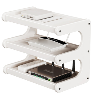 wifi路由器放置架台面光猫无线网收纳盒电视机遥控器机顶盒置物架