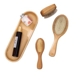 OCE气垫梳方头钢针按摩梳气囊梳子便捷女顺发直发卷发小木梳长发