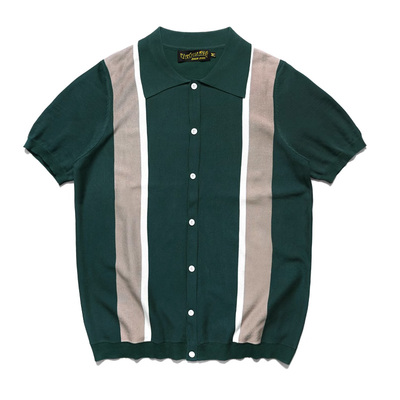 LifeCycle阿美咔叽短袖开衫POLO