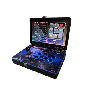 14寸便携式摇杆游戏机2025新款家用街机折叠21寸带屏一体式格斗机