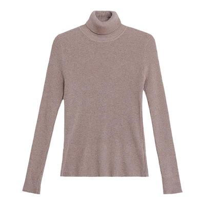 包芯纱套头高领套头洋气毛衣