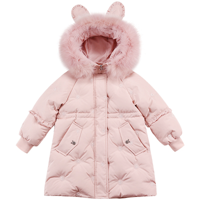 儿童羽绒服女中大童加厚外套