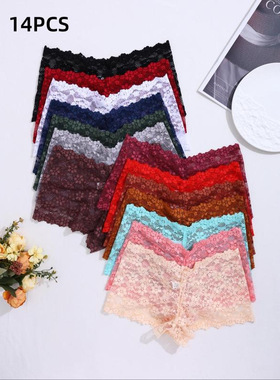 P 53504 French lace sexy tie four corner pants 法式蕾丝纯欲