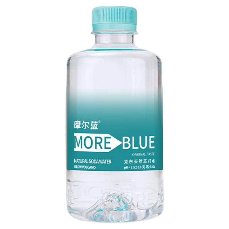 摩尔蓝moreblue克东天然苏打水可加热弱碱网红款低氘水410ml*12瓶
