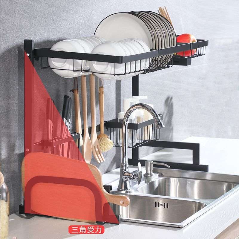 厨房用品爆款不锈钢厨房收纳置物架水槽沥水架沥水碗架水槽置物架