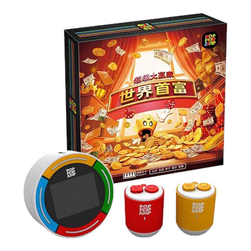 POPPOPJUMP泡泡跳聚游机儿童桌游世界首富财商启蒙益智玩具