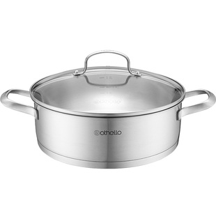 Othello欧德罗不锈钢双耳汤锅家用三层复合底无涂层宝宝辅食奶锅