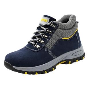 劳保鞋男士高帮焊工冬季防砸防刺穿工地鞋子老保钢板工作轻便耐磨