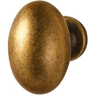 古铜色柜门拉手抽屉衣柜橱柜门把手中古风柜子圆形单孔复古小拉手