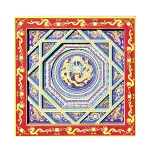 北京白塔寺冰箱贴藻井旋转妙蕴蟠龙妙应寺旅游礼物天宫藻井代购