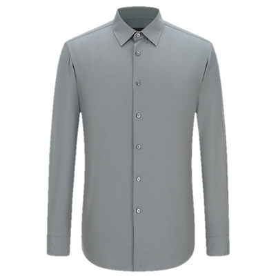 雅戈尔八字领长袖商务绅士衬衫