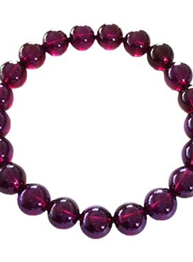 瑞铺正品石榴石玫红媲美多层手链