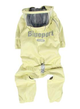 Blueport宠物四脚带帽柔软雨衣