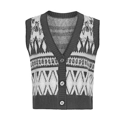 s.deer慵懒针织背心针织外套