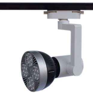 PAR30轨道灯架 E27螺口通用灯头LED射灯球泡灯支架可任意调节角度
