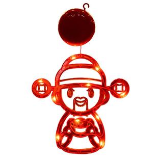 2026春节装饰发光福字彩灯小挂件户外阳台布置新年窗户吸盘挂灯饰