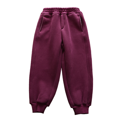 女童一体密密绒运动裤撸猫棉裤冬