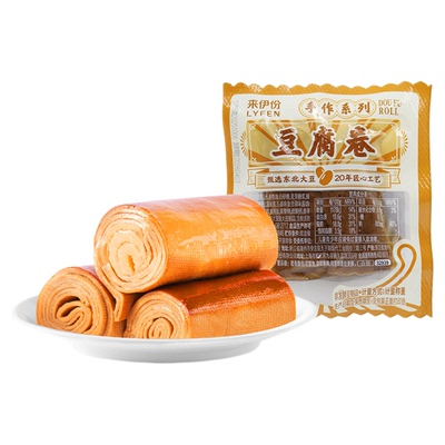 来伊份豆腐卷500g豆腐干素鸡即食