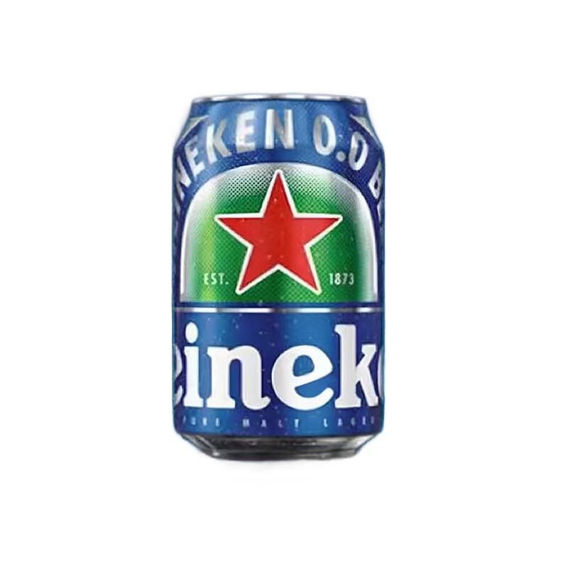 原装进口喜力0.0系列无醇啤酒零度普及就330ml*24罐酒精度≤0.03