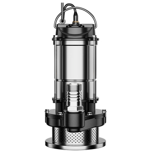 不锈钢潜水泵220V家用小型高扬程井水抽水泵大流量农用灌溉排污泵