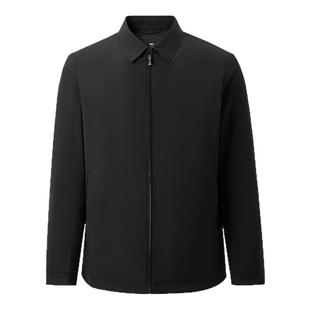 HLA/海澜之家领昂行政羽绒服25新商务远红外抗静电翻领鸭绒外套男