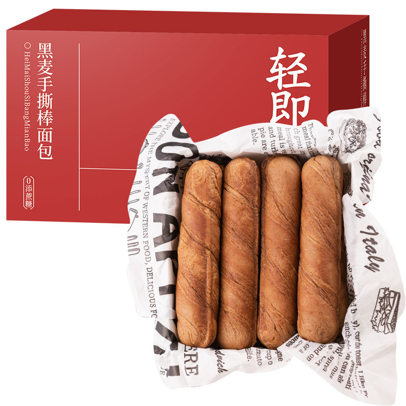 轻即木糖醇黑麦手撕面包