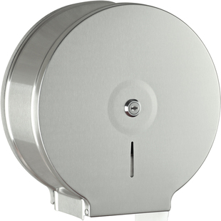 酒店卫生间大卷纸盒壁挂式免打孔不锈钢大盘商用公共厕所纸巾架筒