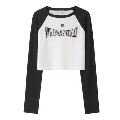 REVAN芮范设计师款甜酷风撞色卫衣针织衫RM10601186