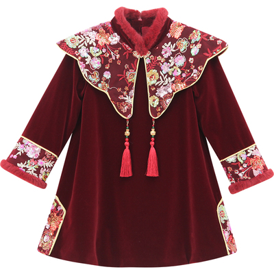 【花有约】红色汉服拜年服