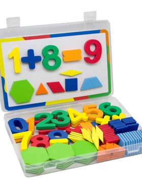 磁慧鸭磁性教具数字磁铁字母贴