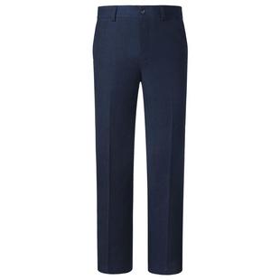 爱缪斯高端进口纯羊毛西裤男士商务正装中高腰宽松休闲西装裤子