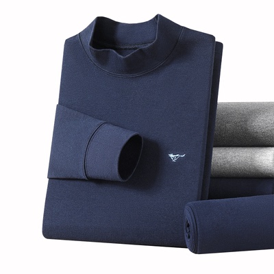 七匹狼保暖内衣男套装纯棉