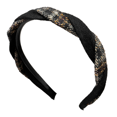 秋冬高颅顶麻花发箍女洗脸发卡