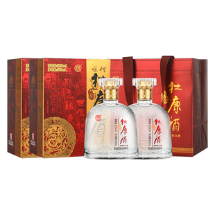 【年货送礼】杜康古酿 浓香型白酒52度500ml*2瓶纯粮酿造酒送礼袋