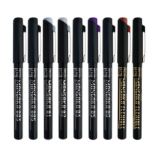 日本KURETAKE吴竹漫画笔勾线笔针管笔绘画防水黑色棕色彩色勾边笔手绘漫画动漫设计绘图笔