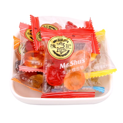 徐福记橡皮糖小熊水果汁qq500g