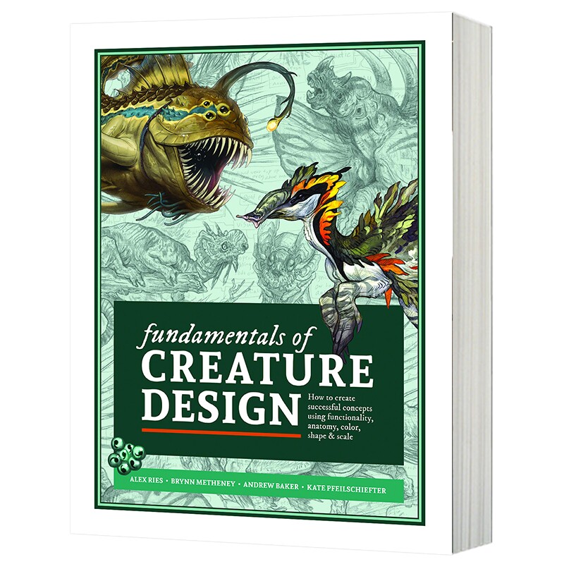 初学者生物设计指南 英文原版 Beginner’s Guide to Creature Design 角色设计 英文版进口原版英语书籍