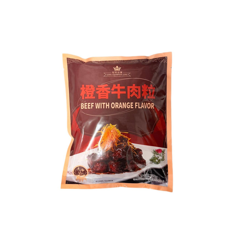 恒冠品隆橙香腌制牛肉粒商用整箱
