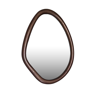 中古风壁挂浴室镜不规则洗手间led智能洗漱镜新中式挂墙装饰镜子